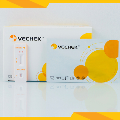 วัวและแกะ Brucella Antibody Rapid Test Cassette เลือดครบส่วน / ซีรั่ม / พลาสมา