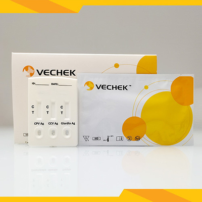 ชุดทดสอบ Canine Combo Rapid CPV CCV Giardia Lamblia Antigen Test