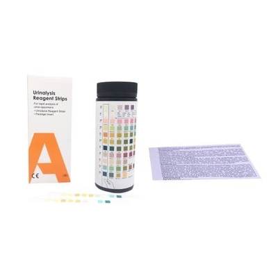 1~14 Parameter Urinalysis Reagent Strips การทดสอบทางชีวเคมี
