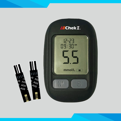 AllChekⅡ อุปกรณ์เซ็นเซอร์กลูโคสในเลือด 5 วินาทีการอ่าน