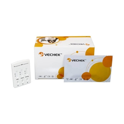 CDV+CAV-II+CIV Antigen Combo Rapid Test Cassette คัดหลั่งทางตาและจมูก