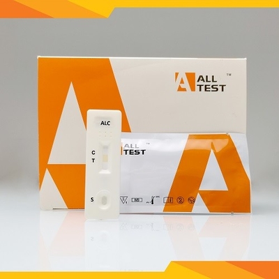 ALC ชุดทดสอบแอลกอฮอล์อย่างรวดเร็ว Dipstick Panel ตรวจจับว่ามีอยู่ในปัสสาวะ