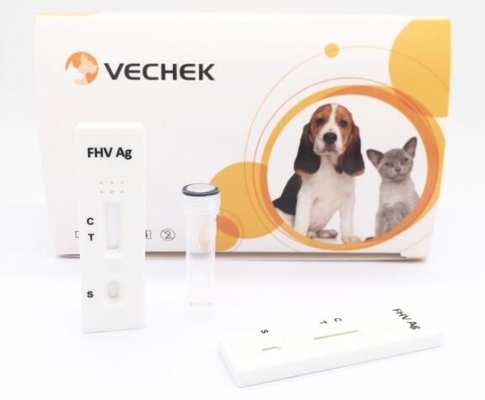 ชุดทดสอบแมวที่มีความแม่นยำสูง Feline Herpes Virus Antigen FHV Ag Test
